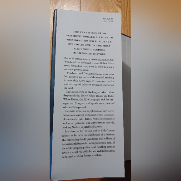 Peril Hardcover Book Bob Woodward and Robert Costa - Picture 4 of 6